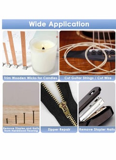 Y&D End Cutting Pliers, Nippers Pliers Tool for Zipper Repair, Carpenter Nail Puller, Wire Cutting, Trim Candle Wicks, Stapler Remover  - Image 2