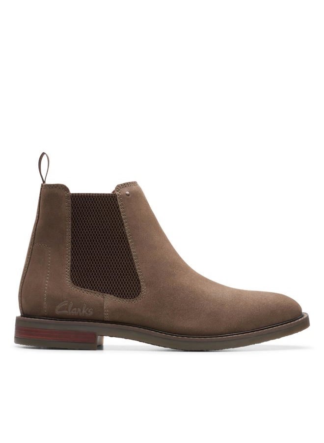 clarks حذاء تشيلسي سهل للرجال جاكسن، جلد سويدي رمادي، 39 EU - Image 2
