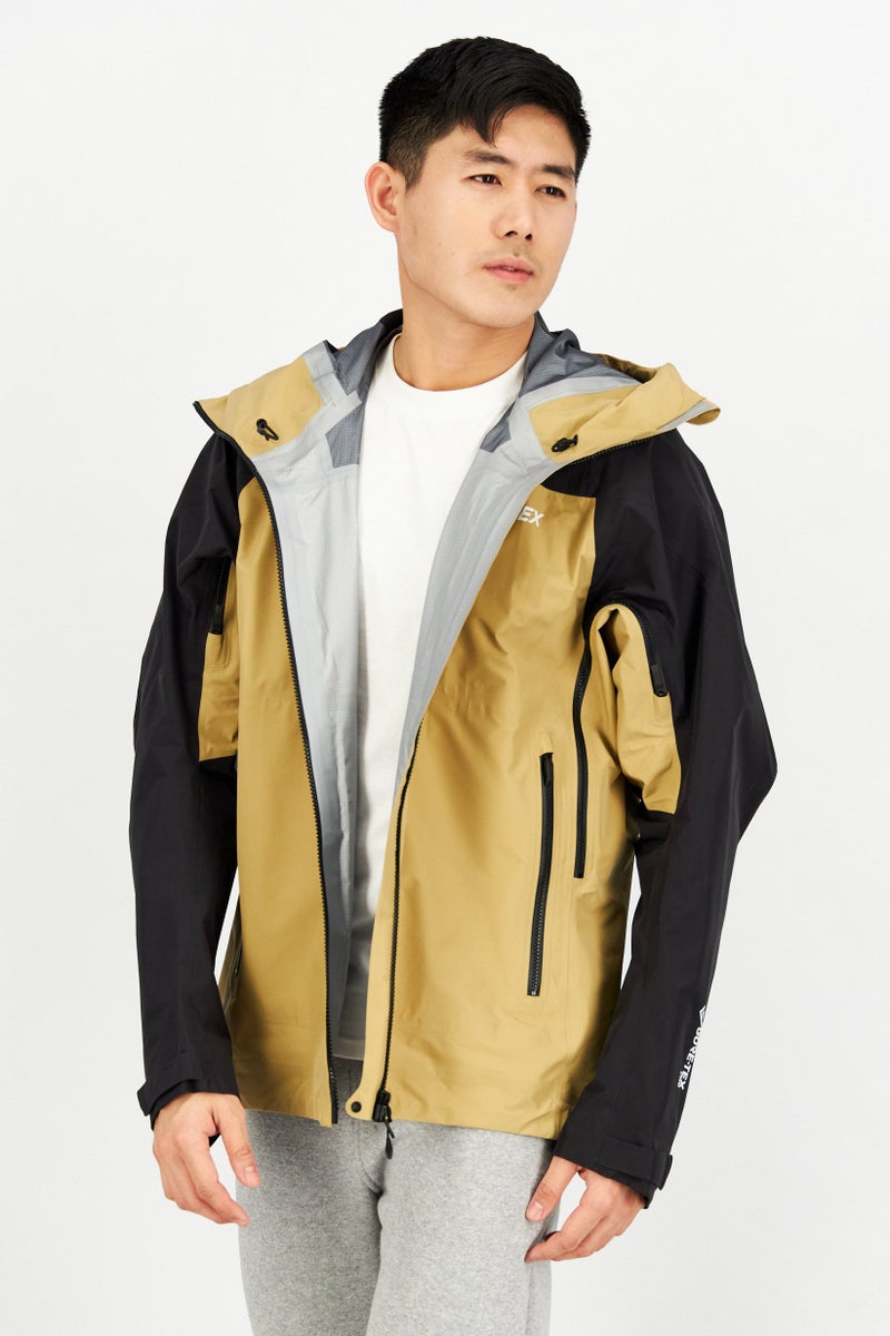 Adidas Men Sportswear Fit Hooded Brand Logo Windbreaker Jacket, Black - Image 1