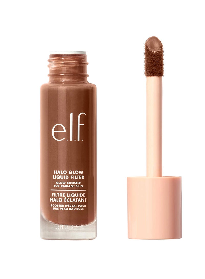 إلف فلتر سائل هالو جلو، معزز للبشرة للحصول على مظهر متوهج وناعم، غني بحمض الهيالورونيك، نباتي (داكن) - Image 1