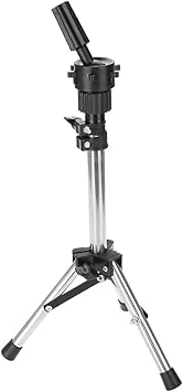 Ejoyous Ejoyous Wig Stand Stainless Portable and Fold Wig Head Stand for Barbershop Home 30585cm Adjustable Mannequin Head Tripod Barber Hairdressing Head stand Tripod - Image 5