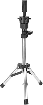 Ejoyous Ejoyous Wig Stand Stainless Portable and Fold Wig Head Stand for Barbershop Home 30585cm Adjustable Mannequin Head Tripod Barber Hairdressing Head stand Tripod - Image 4