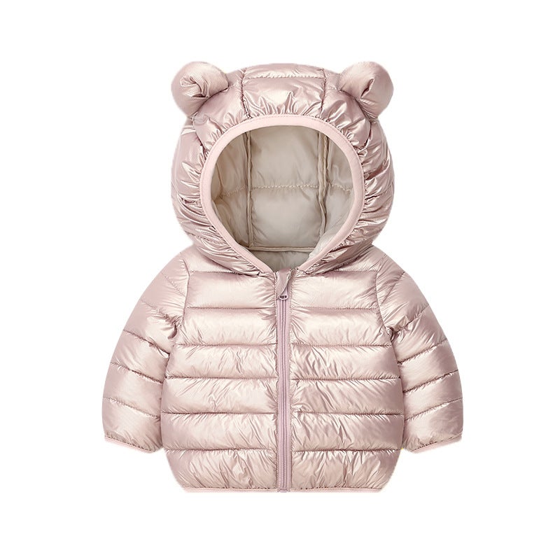 Kids Cotton Candy Color Jacket Autumn Winter Pink 