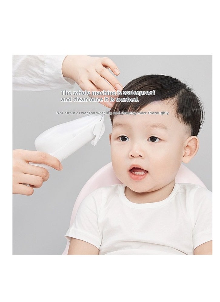 yongsheng Hair Clipper White，Baby Hair Clippers, Vacuum Hair Clipper for Baby Fine Hair, Baby Hair Clipper Quiet Hair Clipper for Baby, Hair Clipper Auto Suck Snipped Hair  - Image 2