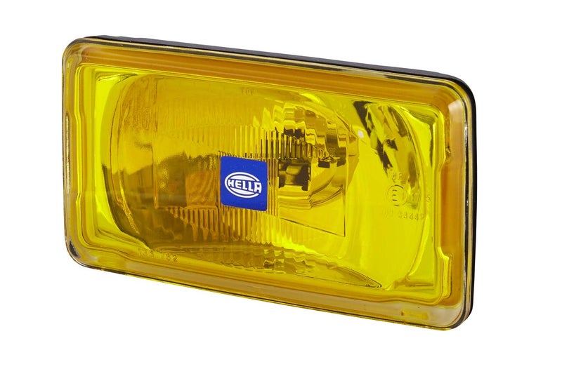 HELLA 1FB 005 860-261 Halogen-Spotlight - Comet 450-12V - Rectangular - Bolted - Patterned diffusing lens - Lens Colour: Yellow - right/left - Image 1