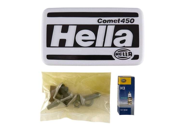 HELLA 1FB 005 860-261 Halogen-Spotlight - Comet 450-12V - Rectangular - Bolted - Patterned diffusing lens - Lens Colour: Yellow - right/left - Image 5