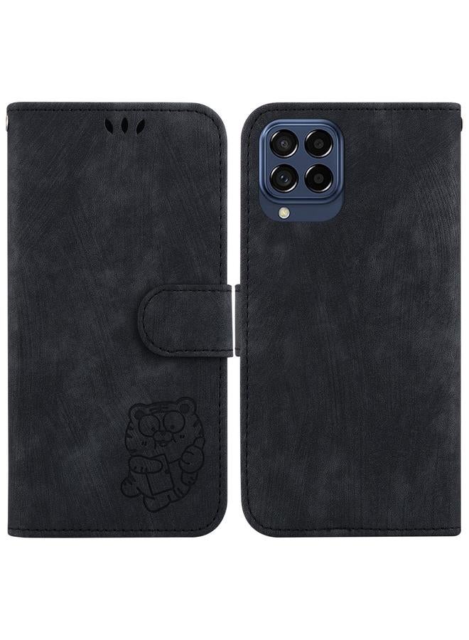 اس-توب جراب لهاتف Samsung Galaxy M33 5G جراب هاتف جلدي منقوش عليه نمر صغير - Image 1