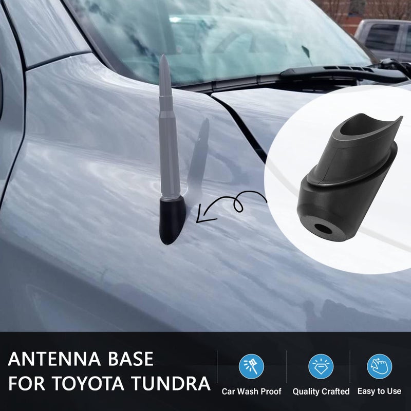 Anina Antenna Base for Toyota Tundra 2014 2015 2016 2017 2018 2019 2020 86392-0C030 Antenna Ornament Grommet Rubber Mount Car Radio Antenna Bezel - Image 2