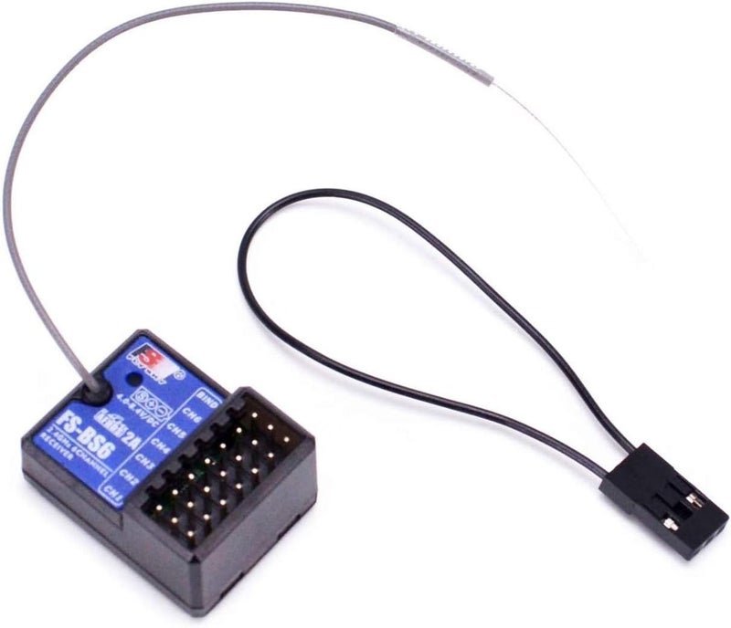 Flysky FS-BS6 Receiver 2.4Ghz 6CH AFHDS2 for FS-GT5 RC Car Boat Transmitter - Image 1
