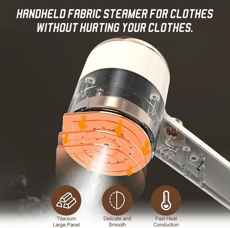 Excefore Portable Mini Ironing Machine, Travel Mini Steam Iron, Handheld Garment Steamer with Fast Preheating for Steam Dry Ironing, Ideal for Home and Travel - Image 4