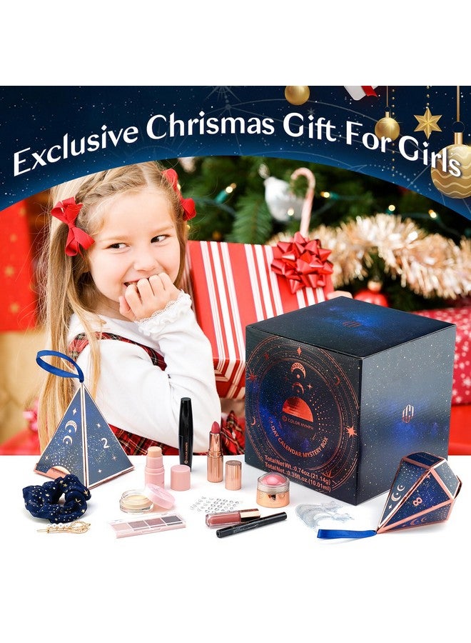 COLOR NYMPH Makeup Kit Mystery Boxes, 12Pcs Makeup Sets For Christmas Tree Decors, Xmas Gift Makeup Set For Teens Girls Cosmetic Sets Blind Box Includ Eyeshadows Lipstick Mascara Tools Etc - Blue - Image 4
