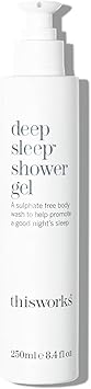 This Works جل استحمام ديب سليب من ذيس ووركس 250 مل غسول جسم مهدئ مع زيوت اللافندر والبابونج والفتيفير جل استحمام خالي من الكبريتات لتحفيز النوم للرجال والنساء - Image 1