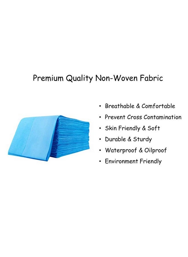 gypsy inc Gypsy 20 Pcs Non-Woven Disposable Bedsheet 32x 72 Inch - Medical Blue | Massage Table Sheet Protector | Elderly Care, Patients, Clinics, Hospitals | Thick Breathable, Waterproof & Oilproof Bed Cover - Image 3