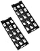 Qwork QWORK Antistatic ESD Rack, Circulation Rack Shelf Rack, 25 Slot Storage Stand Circuit Board Holder, Plastic, - Image 2