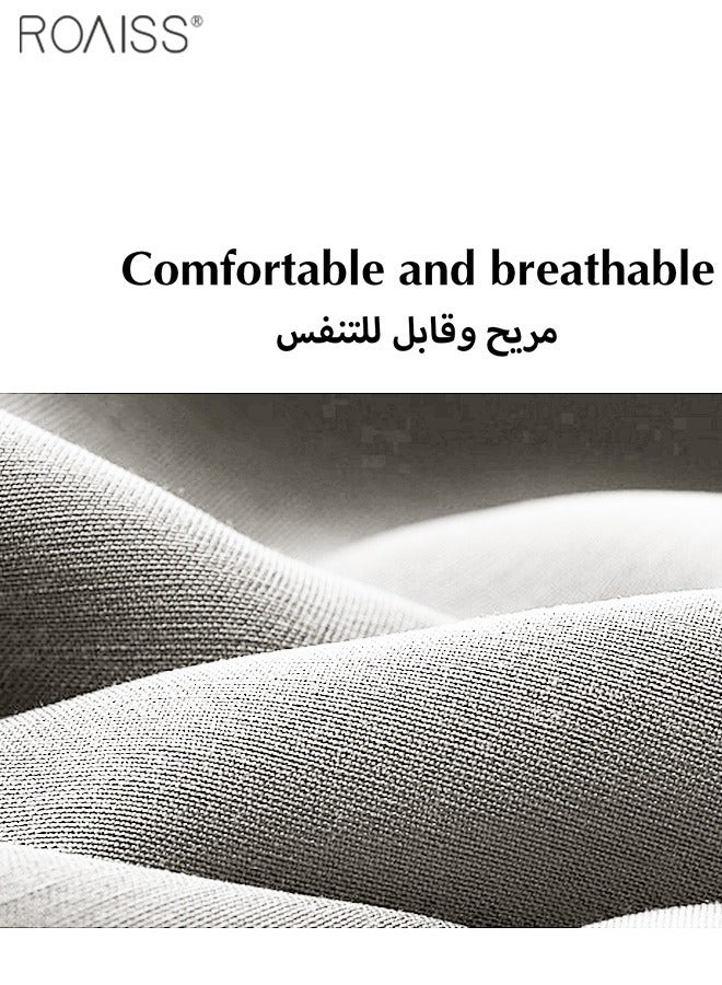 roaiss Mens Silk Joggers Light Weight Sweatpants Trouser Running Pants Japanese Streetwear Pants - Image 5