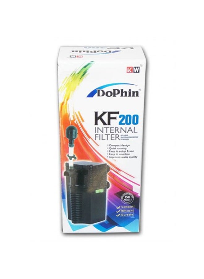 فلتر داخلي دوفين KF200 للأحواض (240 لتر/ساعة، 3 واط) ، 1 قطعة