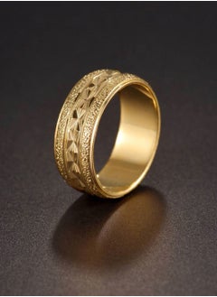 Stainless Steel 18k Gold Plated Ring For Women Size 9