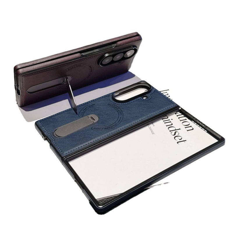غطاء MagSafe | PU | حماية من السقوط | بنفسجي | مقاوم للصدمات لـ Samsung Galaxy Z Fold 5 - Image 5