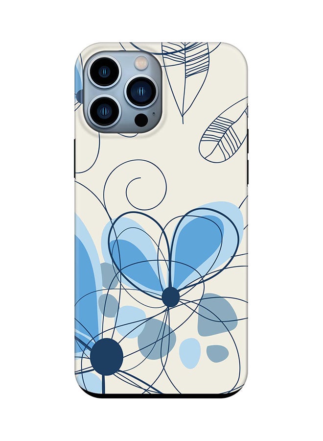 Tough Pro Series Case for Apple iPhone 14 Pro Max Dual Layer hybrid PC & TPU Customized Mobile Cover Shield with inner TPU protection Matte Finish - Daisy Lines