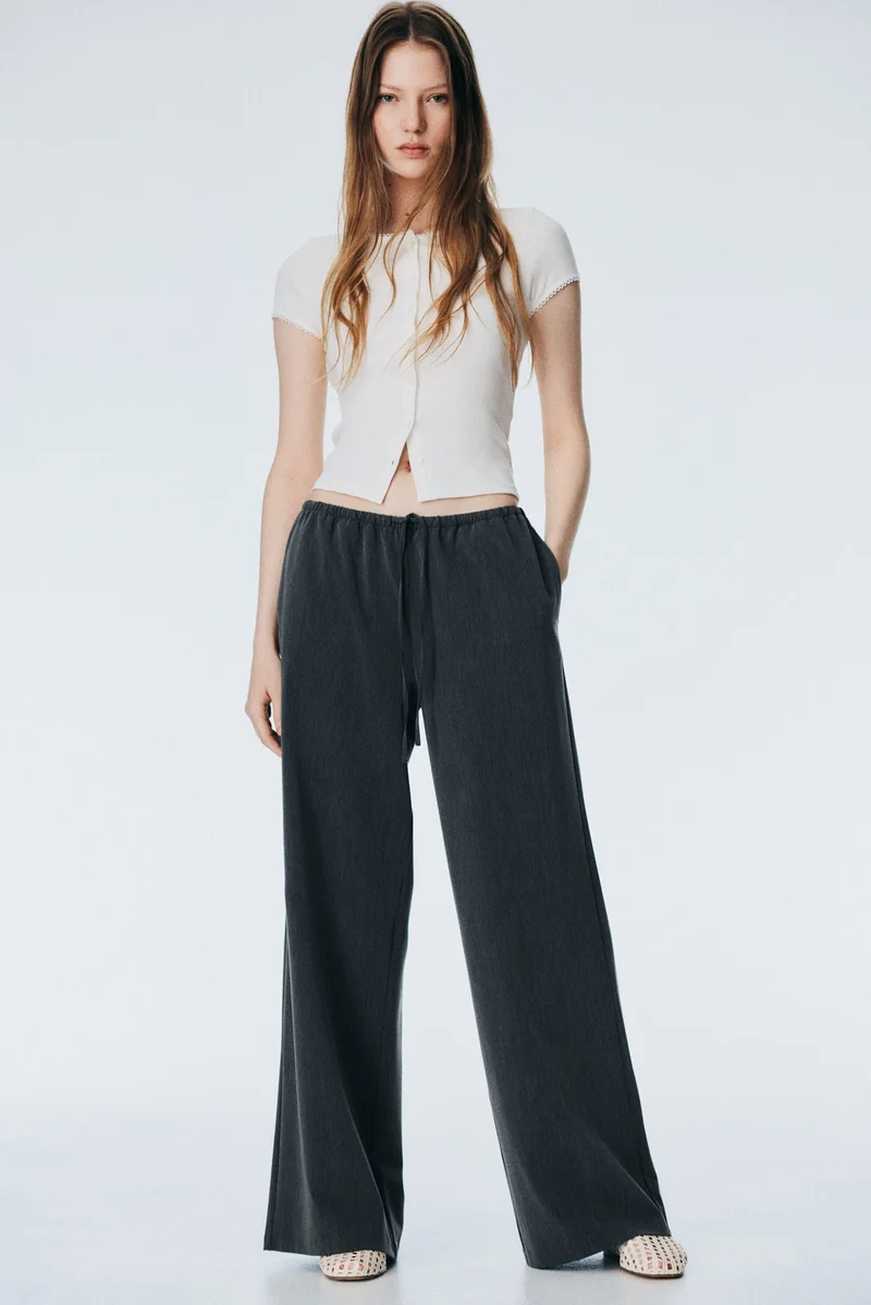 H&M Twill drawstring trousers