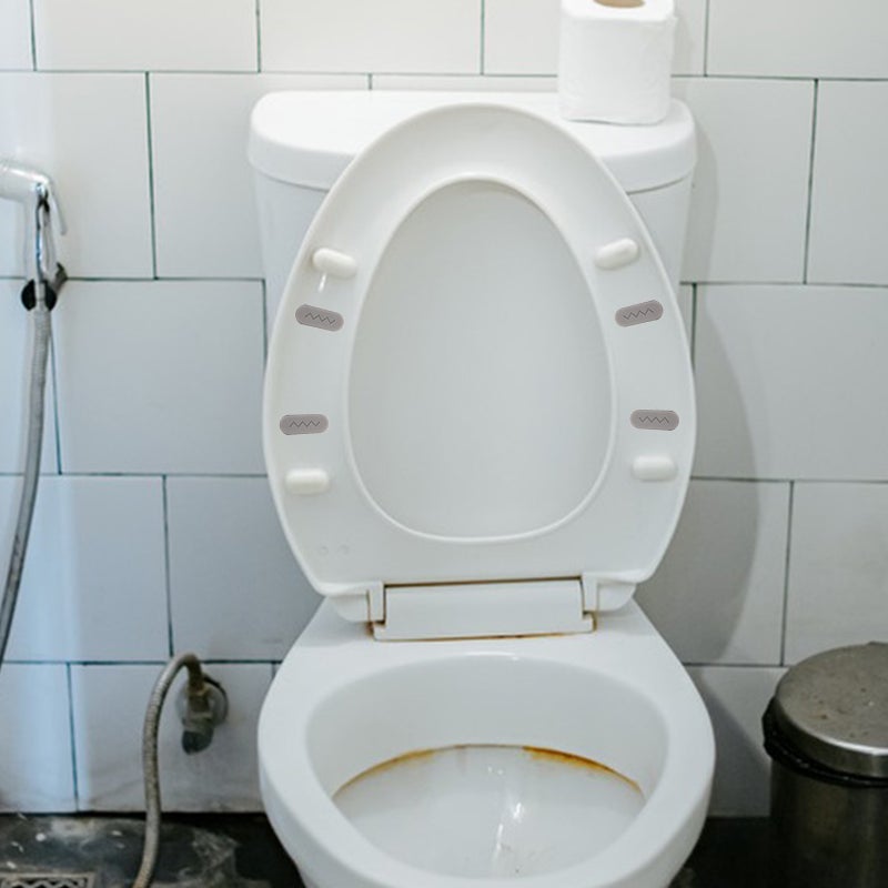 🚽 طقم ممتص صدمات مقعد المرحاض لتقليل تأثير الغطاء والضوضاء يناسب الاستخدام المنزلي والفنادق - Image 3