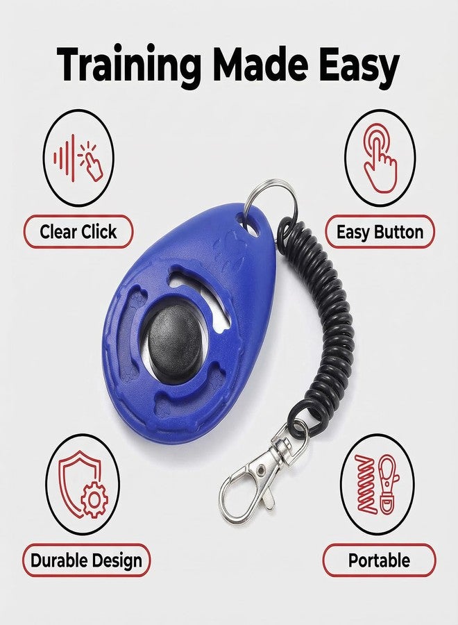 Jashem Dog Training Clicker with Wrist Strap Durable Lightweight Easy to Use, 9-Pack Pet Training Clickers for Cats Puppy Birds Horses. Perfect for Behavioral Training - Image 3