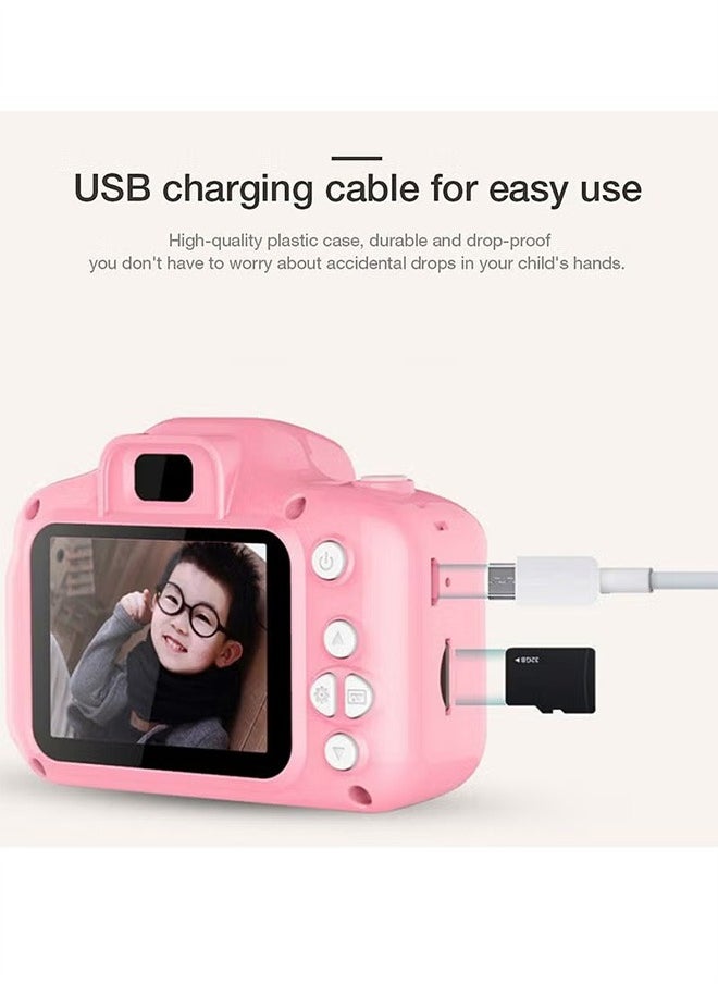 Generic Digital Camera Mini Room Toys Camera for Kids Screen Camera Toy Kids Photography Camera Digital Camera Kids Playset Kids Camera Mini Camera Kids Toy Camera Small  Cartoon Child(Pink)  - Image 4