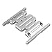 Mxfans Silver Accessory AX80024 Center Skid Plate Replacement for AXIAL SCX10 Electric 4WD RC110 - Image 3