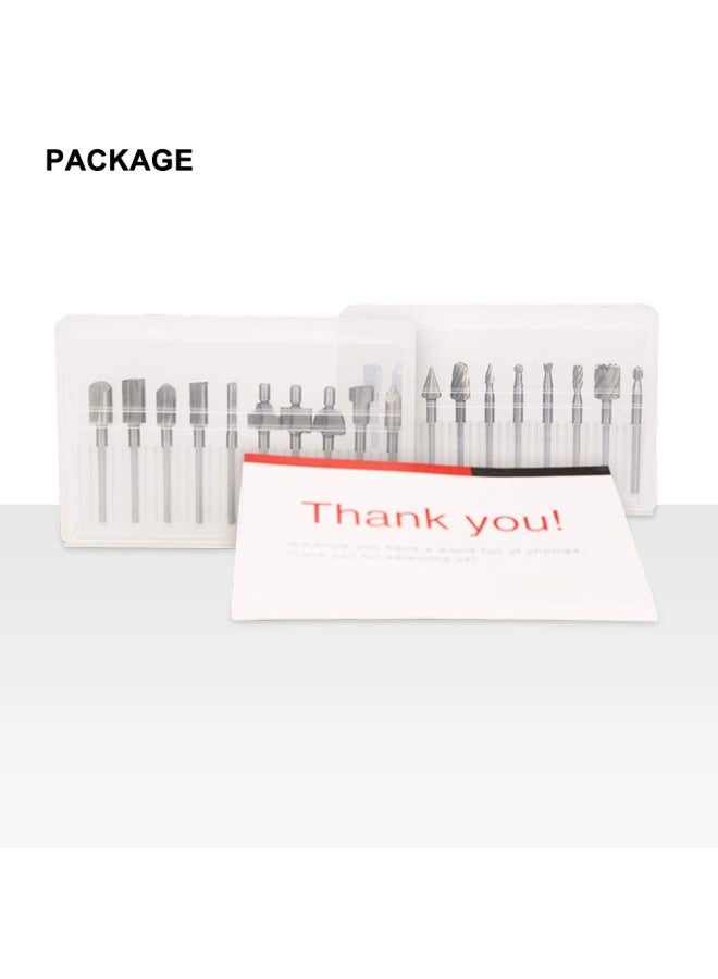 Spta  HSS Router Carbide Engraving Bits for DIY Woodworking Carving Engraving Drilling 10 Pieces  - Image 5