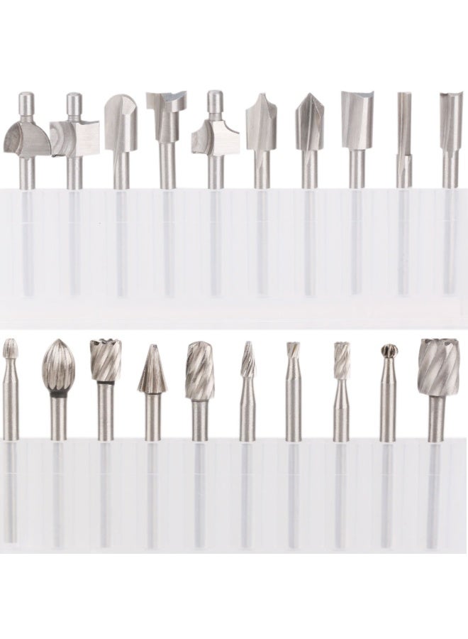 Spta  HSS Router Carbide Engraving Bits for DIY Woodworking Carving Engraving Drilling 10 Pieces  - Image 1