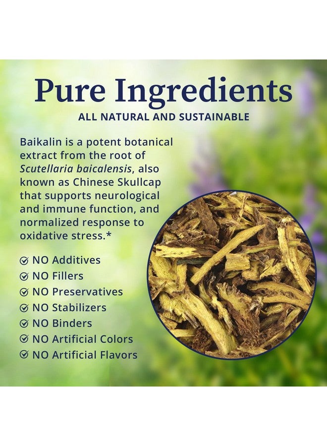 BioPure Baikalin Powder - Baiscalin Herb Extract from Roots of Chinese Skullcap to Support Neurological, Nervous, & Immune System, Stress Management, and Whole Body Balance and Wellness - 50g - Image 3