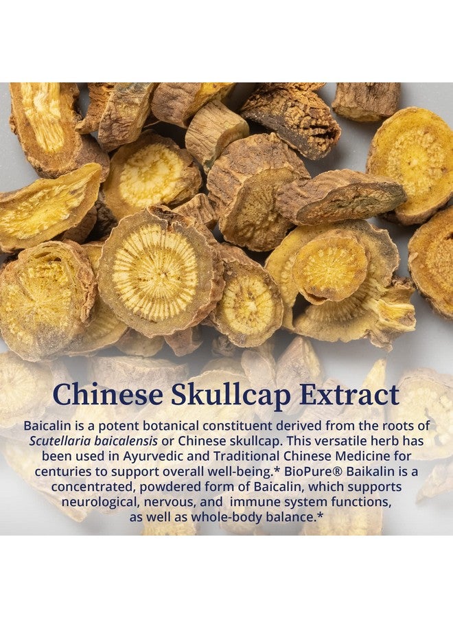 BioPure Baikalin Powder - Baiscalin Herb Extract from Roots of Chinese Skullcap to Support Neurological, Nervous, & Immune System, Stress Management, and Whole Body Balance and Wellness - 50g - Image 5