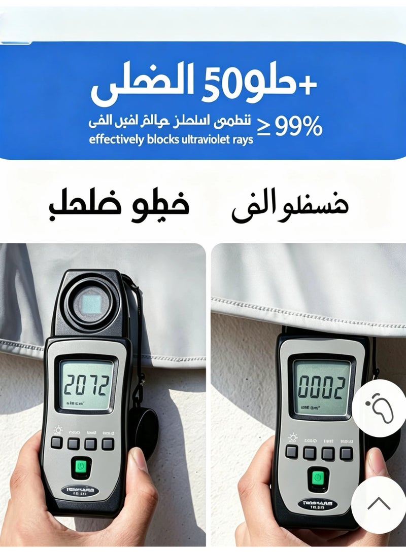 طقم 3 كمامات وجه كامل من حرير الثلج المبرد، خفيفة جدًا وزن 7 جرام، قابلة للتنفس وتمنع الأشعة فوق البنفسجية، تغطي الوجه بالكامل مع فتحات للعين والأنف والفم، قابلة لإعادة الاستخدام، واقية من الأشعة فوق البنفسجية للغولف، القيادة، الصيد، ركوب الدراجات، والرياضات الخارجية في الصيف - Image 4