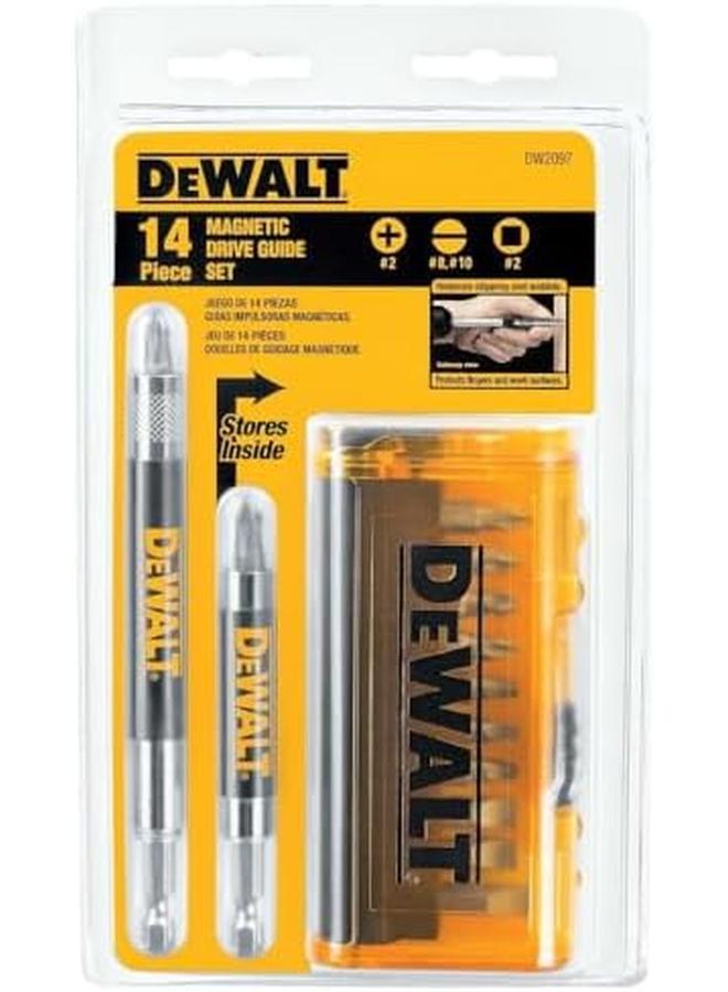 DEWALT Screwdriver Bit Set Magnetic Drive Guide 14 Piece Dw2097Cs - Image 3