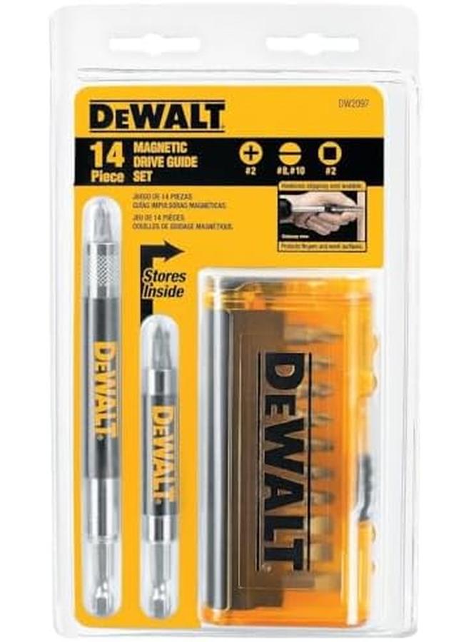 DEWALT Screwdriver Bit Set Magnetic Drive Guide 14 Piece Dw2097Cs - Image 4