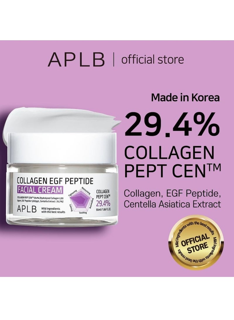 ايه بي ال بي كريم الوجه ببتيد الكولاجين EGF | كولاجين بيبت سين™ 29.4% 1.86 أونصة سائلة/عناية بالبشرة الكورية، عناية بالمرونة، ترطيب عميق، تنشيط لبشرة ناعمة ومُحسّنة الملمس - Image 2