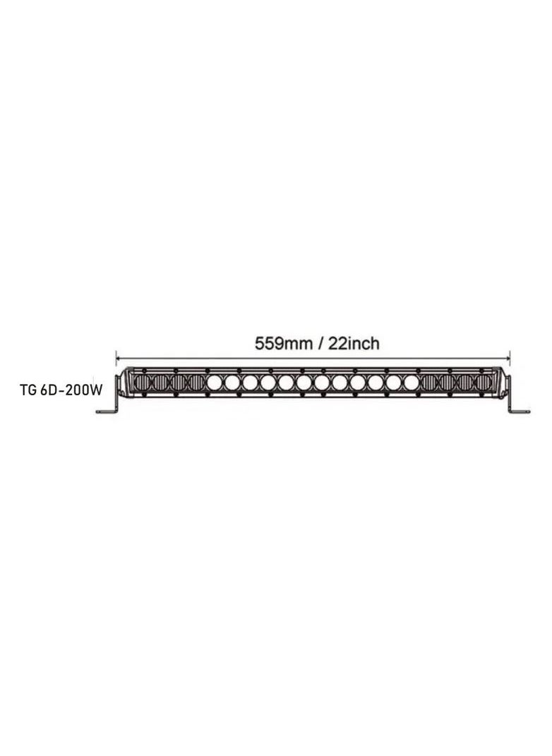 Toby's 22-Inches TG 6D-200W Bar light, IP68 Waterproof Rating, CREE Light Source with 6500LM Lumens  - Image 2