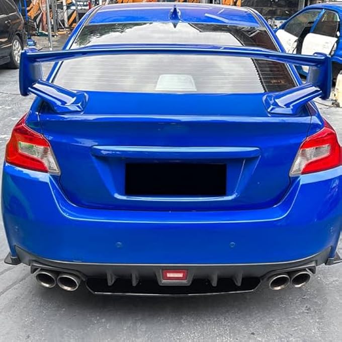 FINMOKAL Gloss Black ABS Rear Bumper Lip Splitter Diffuser Compatible with Subaru WRX STI VA 2015-2021 - Image 4