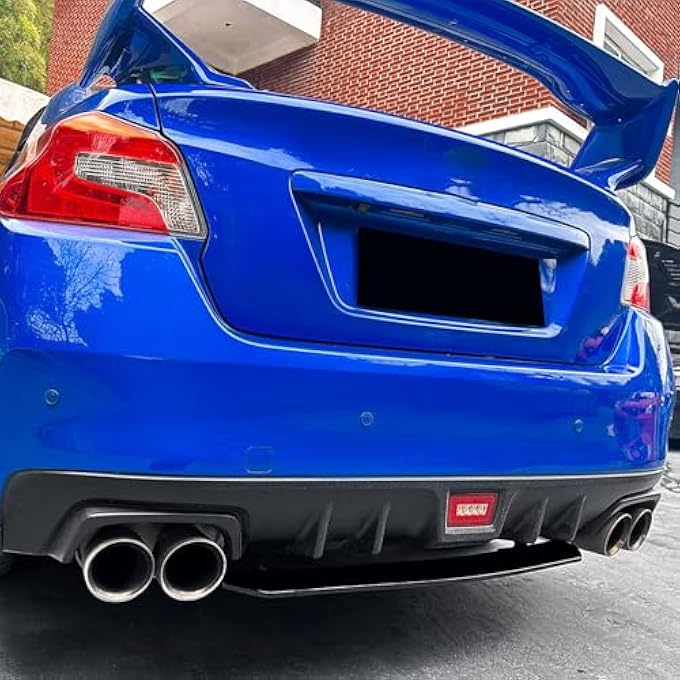 FINMOKAL Gloss Black ABS Rear Bumper Lip Splitter Diffuser Compatible with Subaru WRX STI VA 2015-2021 - Image 2