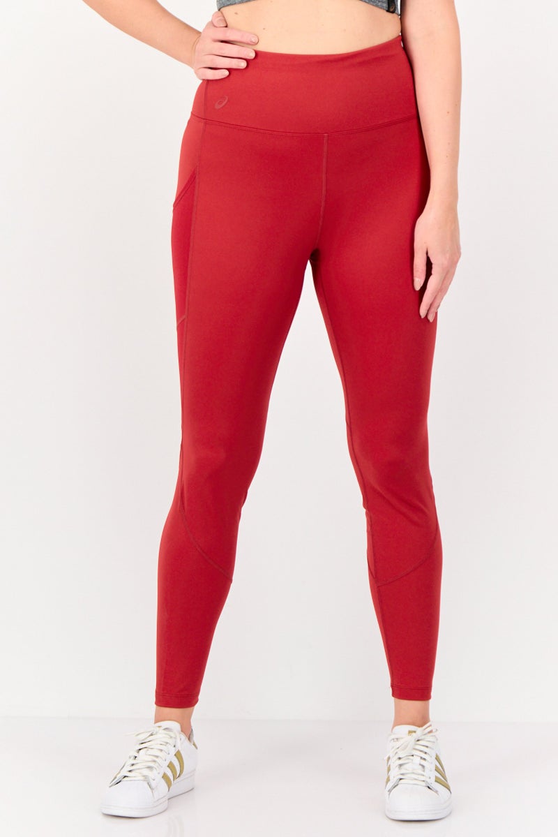 asics Women Sportswear Fit Training Leggings, Red - Image 1