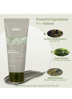 KOEC [Cardi Mask B] Recovery Mud Clay Face Mask | K-Mud | Korean Deep Pore Moisturizing And Moisturizing Face Mask 91.8% Ingredients Derivad 75ml  - Image 3