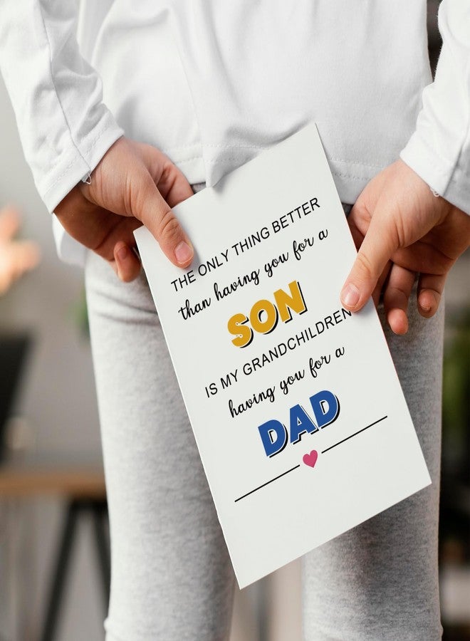 Chenive Father's Day Card for Son, Son Fathers Day Card from Mom Dad, Happy Father's Day Card from Parents, Fathers Day Gift for Son - Image 5
