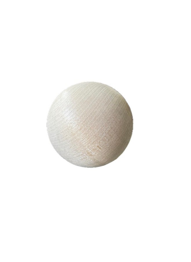 Bark and Lindy - 3" Wooden Ball, Unfinished, Natural (1) - Image 1
