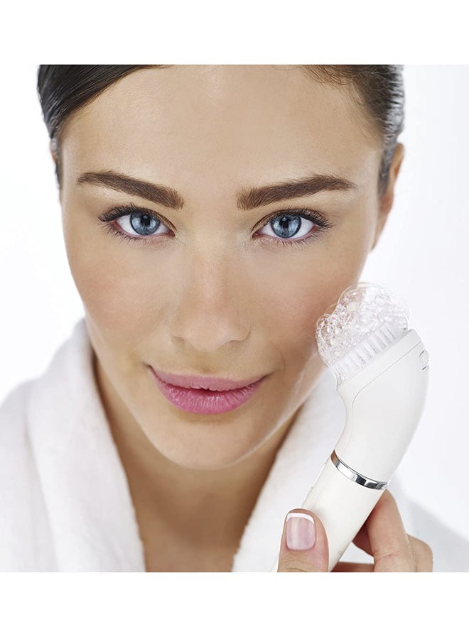 BRAUN 4-Piece Bonus Edition Facial Cleansing Replacement Brush Set White/Pink/Blue - Image 3
