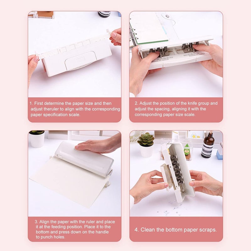 Tyenaza Binding Machine Spiral Binder 6 Holes Puncher Punching Machine for A4 A5 B5 A6 A7 - Image 3