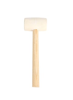 LAWAZIM Rubber Mallet with Wooden Handle - 360g - Non-Marring Shock-Absorbing Hammer for Flooring, DIY, and Construction - Ergonomic Anti-Slip Grip for Home Improvement, Woodworking, and Tent Camping  - Image 2