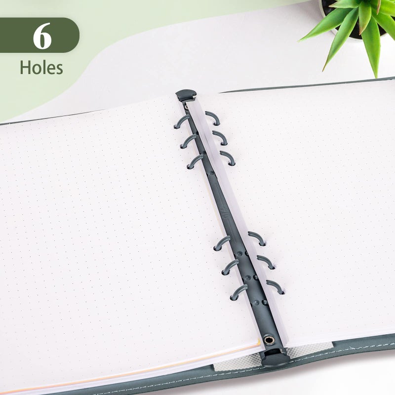 Billtigif A5 Refill Paper, Dotted Paper Planner Inserts for A5 Binder Budget Planner Journals Notebook, 6 Ring Loose Leaf Dotted Paper with Binder Dividers, 240 Pages (A5, Dotted Paper) - Image 5