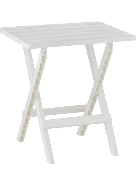 Cosmoplast Portable Camping Folding Table, White