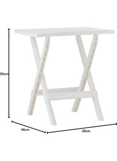 Cosmoplast Cosmoplast Portable Camping Folding Table, White  - Image 2