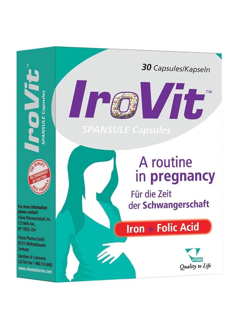 VITANE Vitane Irovit Capsules, 30 Capsules 